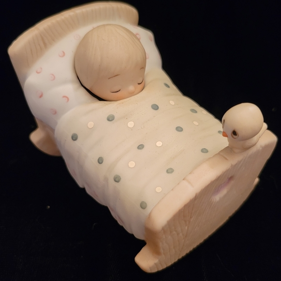 Precious Moments Other - Vintage 1983 Jonathan & David Porcelain Figurine Blessed Are The Pure in Heart.